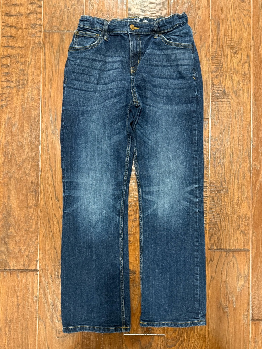 Cat & Jack Boy’s Blue Bootcut Jeans With Adjustable Waist
